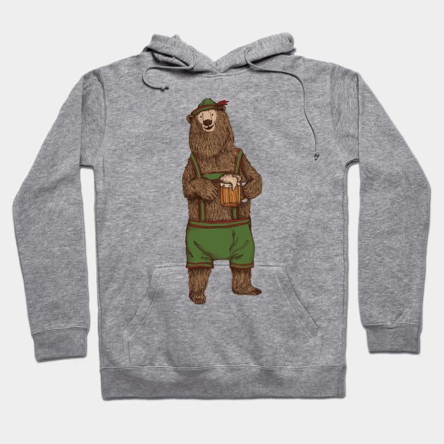 Traditional German Bear Hoodie by WanderingBert